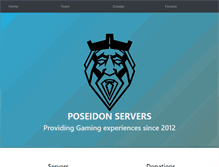 Tablet Screenshot of poseidonservers.net